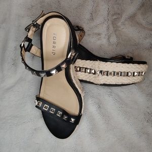 Torrid Size 9 Studded Platform Wedge Sandals
